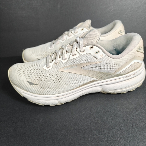 Brooks Ghost 15  Snow White Sneakers Women's Running Shoes Size 8.5B Medium - Picture 1 of 9